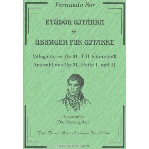 Fernando Sor: Etüdök op. 31 gitárra 134361455 - Művészet & Építészet