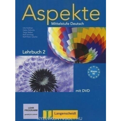 Aspekte Mittelstufe Deutsch B2 tankönyv és DVD, Langenscheidt német nyelvtanulás - Nyelvkönyv és szótár