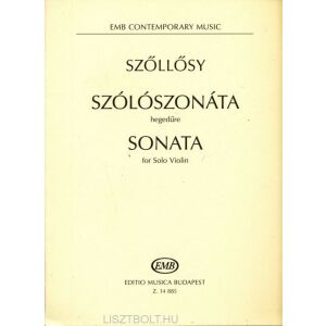 Szőllősy András: Szólószonáta hegedűre 134363219 - Művészet & Építészet