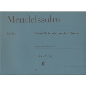 Felix Mendelssohn: Werke für Klavier zu vier Händen (zongorára, 4 kézre) 134363434 - Művészet & Építészet