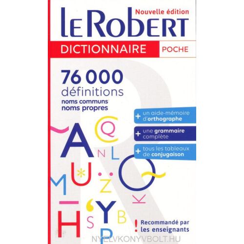 Le Robert Poche Dictionnaire 2022 - Francia szótár - Nyelvkönyv és szótár