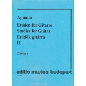 Dionsio Aguado: Etüdök gitárra 2. 134364620 - Művészet & Építészet