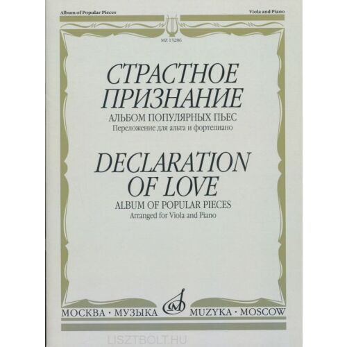 "Declaration of Love" kotta brácsára és zongorára - DVD film