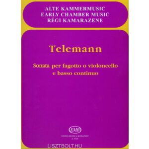 Georg Philipp Telemann: Sonata csellóra/fagottra 134365077 - Művészet & Építészet