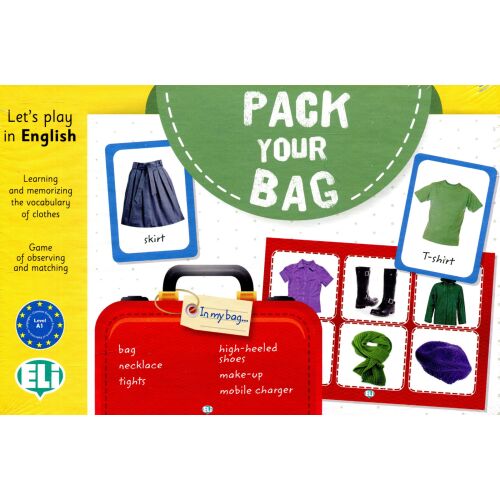 Pack Your Bag angol szókincsfejlesztő játék gyerekeknek - Társasjáték