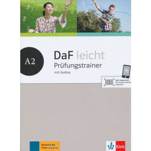 DaF leicht A2 Prüfungstrainer - Német mint idegen nyelv vizsgafelkészítő - Nyelvkönyv és szótár