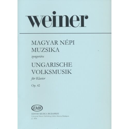 Weiner: Magyar Népi Muzsika kottás zene zongorára, magyar népzene - DVD film