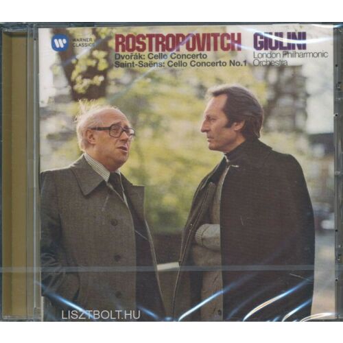 Rostropovich Giuliani: Dvorak & Saint-Saens Csellóversenyek CD - WARNER