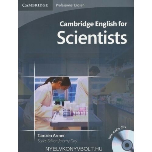 Cambridge English for Scientists könyvborító. Angol nyelvtanfolyam tudósok számára, audio CD-vel. - Nyelvkönyv és szótár