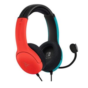 PDP Airlite LVL 40, Nintendo Switch/Switch 2, 40mm, Official, Neon Pop, Gaming, Sztereó, Vezetékes headset