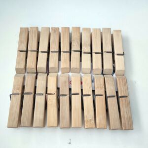 Fa csipesz natúr színben 7cm 20db/csomag 134371435 - Ruhacsipesz