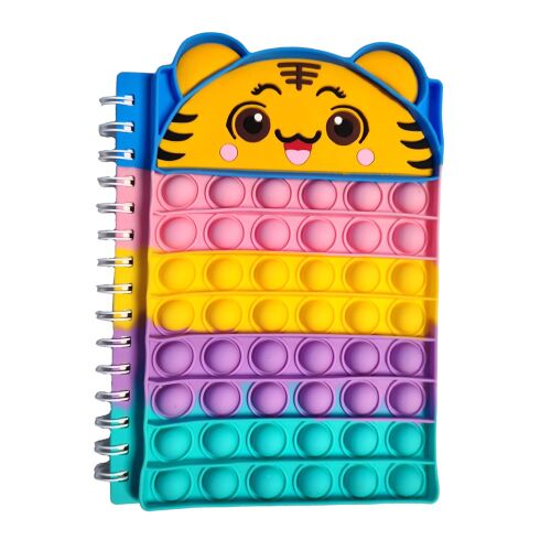 Pop it tigris A5-ös napló, spirálos jegyzetfüzet 134371498