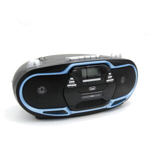 Angled view of Trevi CMP 574 USB Portable Boombox - Radio