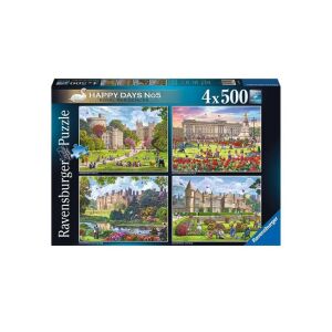 Ravensburger 4 x 500 db-os puzzle - Happy Days - Királyi rezidenciák (17140) 134373674 - Ravensburger Puzzle