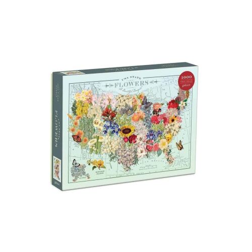 Galison 1000 db-os puzzle - USA State Flowers, Wendy Gold (64769) 134373707