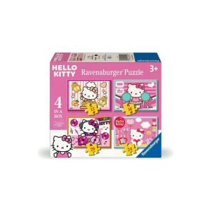 Ravensburger Puzzle 4w1 Hello Kitty, 12, 16, 20, 24 Elementy - Puzzle