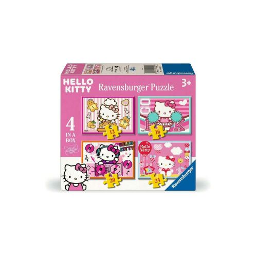 Ravensburger Puzzle 4w1 Hello Kitty, 12, 16, 20, 24 Elementy