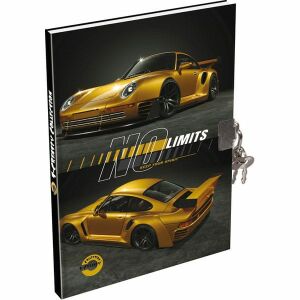 Sportautós emlékkönyv lakattal - sima lapokkal -  A6 134376023 - Napló