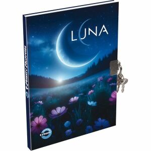 Holdas - virágos keményfedeles notesz - kockás - A5 134376027 - Napló