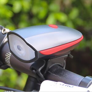 Bicikli lámpa beépített dudával piros