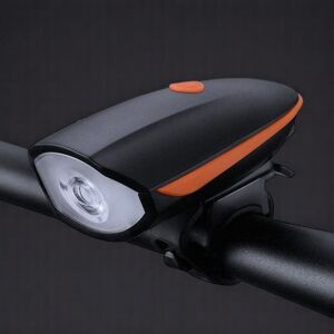Bicikli lámpa beépített dudával narancssárga