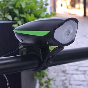 Bicikli lámpa beépített dudával zöld