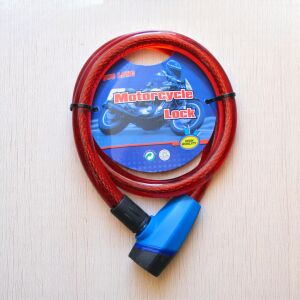 Biciklizár 1,8 x 100 cm piros