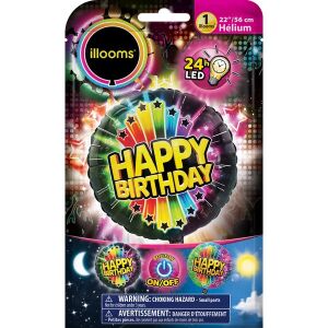 Illooms LED fólia lufi - Happy Birthday felirattal 1 db-os 134382256 - Illooms