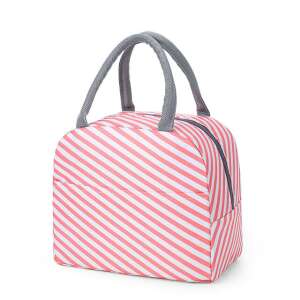Színes, csíkos hőtartó táska (kis méret), pink 68107146 Hűtőtáska, jégakku