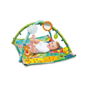 Baby Clementoni - Első játszószőnyegem bébi tornázóval - Állatos