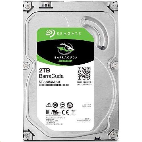 Seagate BarraCuda 2TB 3,5 inci hard disk intern, ST2000DM008