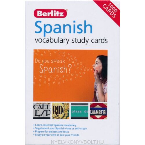 Berlitz Spanyol Szókincs Tanulókártyák - angol nyelven (Berlitz Vocabulary Study Cards Spanish)