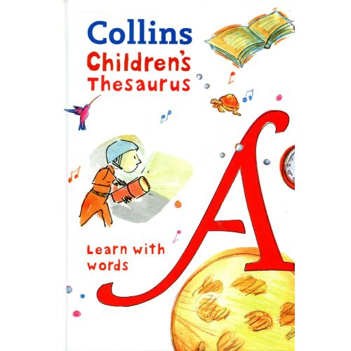 Collins Children's Thesaurus borító. Illusztrált gyermekszótár a szókincs fejlesztéséhez. - Collins