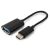 Fekete Gembird USB-C - USB-A OTG Adapter