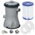 Bestway pool filter pump 2006 l/h with filter cartridge and accessories