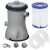 Bestway pool filter pump 2006 l/h with filter cartridge and accessories
