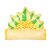 Close-up of Pineapple Inflatable Pool Hammock Lounger Headrest