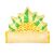 Close-up of Pineapple Inflatable Pool Hammock Lounger Headrest