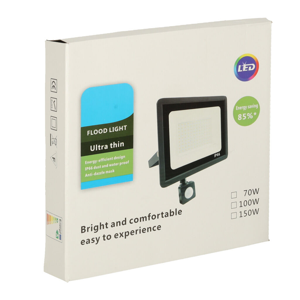 Mozgásérzékelős lámpa reflektor 100W