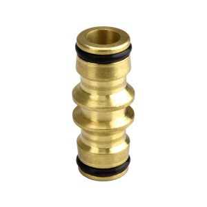 Двоен конектор, месинг, EXTOL PREMIUM, 8876036 134441993 - Съединител за маркуч