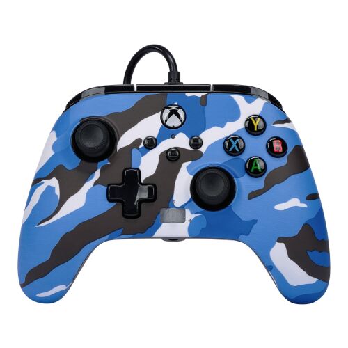 PowerA Enhanced Wired, Xbox Series X|S, Xbox One, PC, Blue Camo, Vezetékes kontroller 147145352 - PowerA