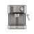 Front view of HOME HGPR15 stainless steel espresso maker with electronic control