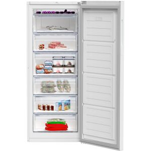 Beko RFSA240M41WN fagyasztószekrény élelmiszerrel megtöltve - Beko