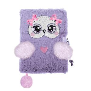 Baglyos plüss napló kulccsal A5 -  Violet Owl 134498242 - Napló