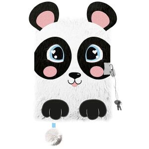 Pandás 3D plüss napló kulccsal - Happy Panda 134498245 - Napló