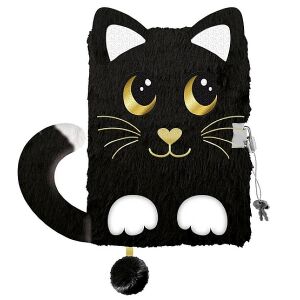 My Little friend cicás plüss napló lakattal A5 - Night Cat 134498246 - Napló