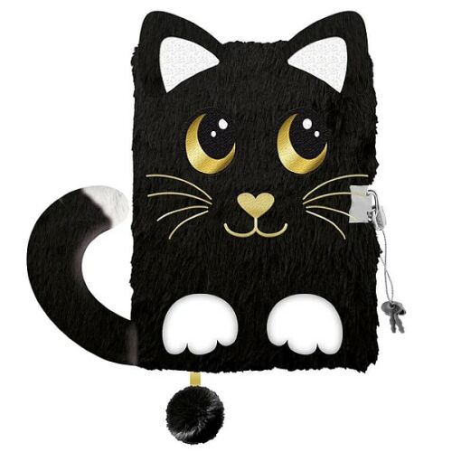 My Little friend cicás plüss napló lakattal A5 - Night Cat 134498246