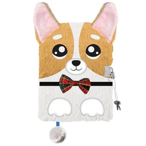 My Little Friend kutyás 3D plüss napló lakattal - Corgi 134498249