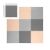 Ricokids Large Sponge Puzzle 180x180cm - Grey, Peach 134475982
