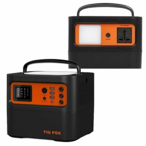 TIG FOX hordozható erőmű, 500W, 540Wh, EU csatlakozó, tartalék áramforrás - Hordozható töltőállomás